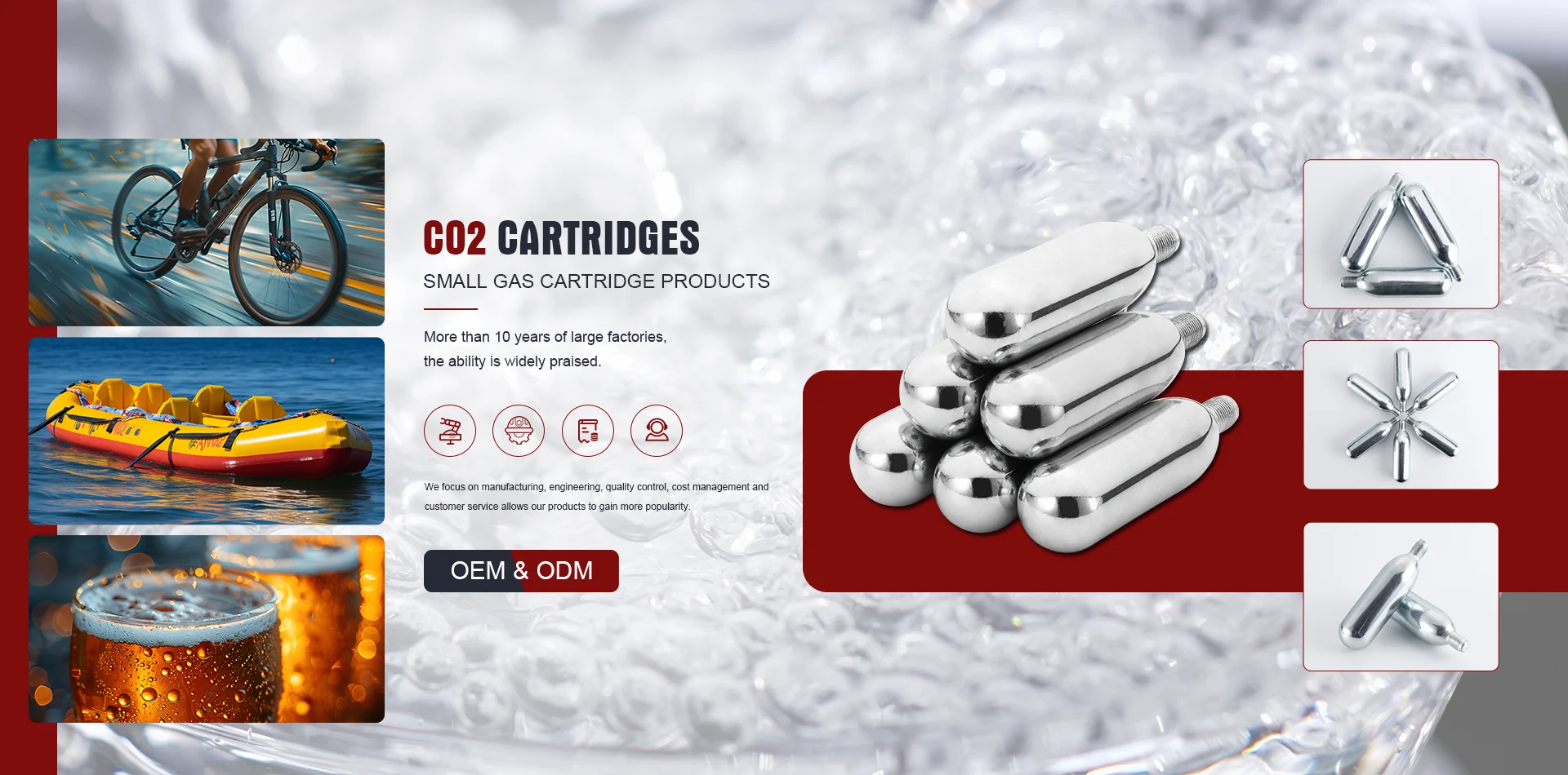 Fabrik for CO2-patroner